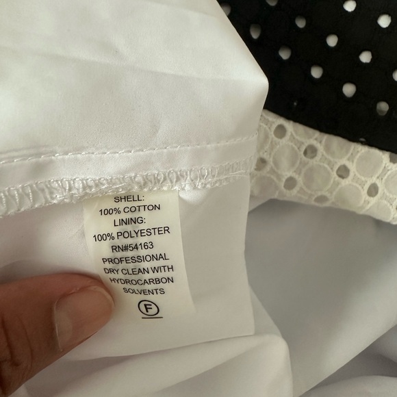 Calvin Klein Black and White Sleeveless A-Line Midi Dress - Picture 9 of 9